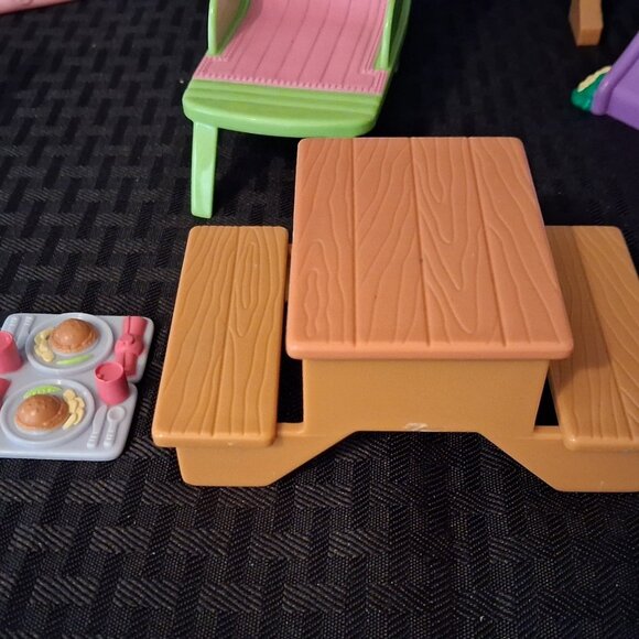 Fisher Price Loving Family Dollhouse Swing Set & Slide Playground Lot Bundle - Picture 7 of 9